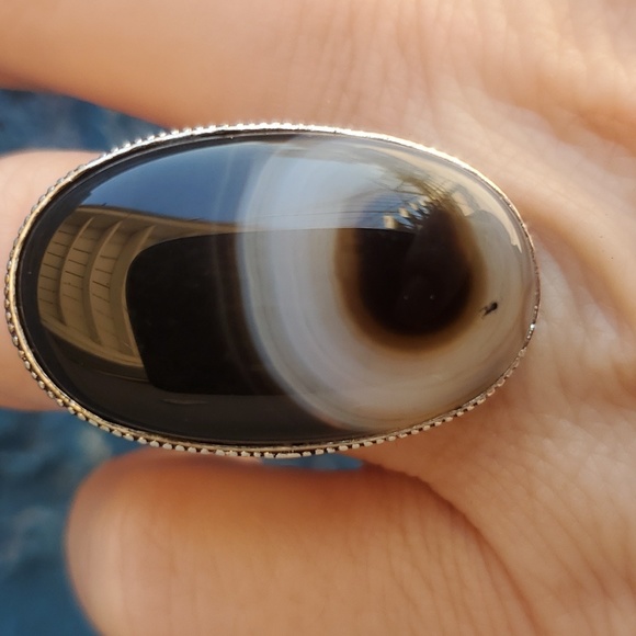 New Botswana Agate 925 Silver Ring. - Picture 7 of 16